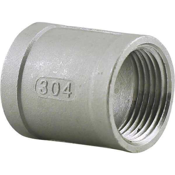 Plumbeeze PLUMB-EEZE 1-1/4 In. FIP Stainless Steel Coupling U2-SSC-12 - main